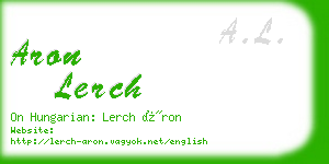 aron lerch business card